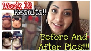 Intermittent Fasting week 18 results Before and after pics [upl. by Mattah]