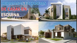 HERMOSAS FACHADAS de CASAS en ESQUINA [upl. by Perla241]