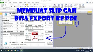 Cara Membuat Slip Gaji yang Bisa Langsung Export ke PDF [upl. by Egroj]