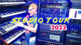 Studio Tour 2022  80s Vintage Synthesizers and Gear [upl. by Yoc865]