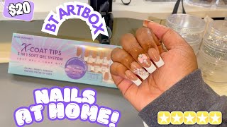 Testing out Btartbox Press On Nails Tutorial  Step By Step Tutorial [upl. by Sarad]