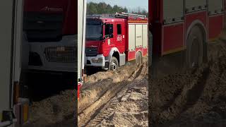 Szkolenie strażwterenie osp psp offroad 4x4 firefighter fire strażpożarna car firetruck [upl. by Aerdnael881]