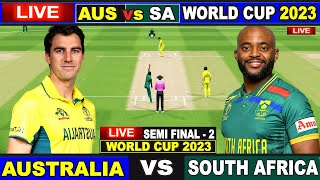 Live AUS Vs SA ICC World Cup 2023  Live Match Centre  Australia Vs South Africa  2nd Inning [upl. by Anaerb]