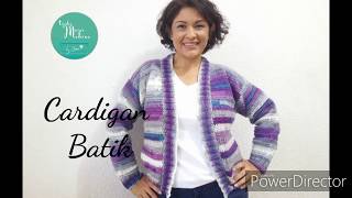 CARDIGAN BATIK CROCHET ideal para principiantes cardigans [upl. by Attirb]