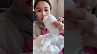 They prefers recording fridge ice eating amp ice mukbang eating outdoors for a unique experience 3 [upl. by Aikym511]