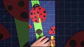 Flattander Marienkäfer 🐞 DIY Bastelanleitung für einen niedlichen Papierkäfer [upl. by Aihselat]