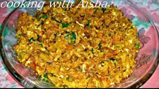 Andaa Ghotala Easy recipeCooking with Aisha test full recipe 😋😊 [upl. by Peters497]