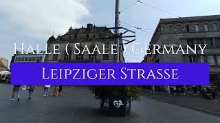 Halle  Saale  Germany  Leipziger Street [upl. by Yurik]