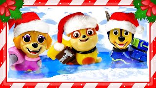 Paw Patrol Spielzeug Weihnachten Spielzeugvideo für Kinder 2 Folgen am Stück [upl. by Shepherd8]