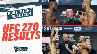 UFC 270 Results Francis Ngannou vs Ciryl Gane  UFC 270 PostFight Show  MORNING KOMBAT [upl. by Idas]