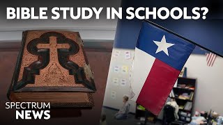 New Texas proposal could allow Bible teachings in schools  Spectrum News [upl. by Llydnek]