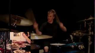 Skillet  Savior  Drum Cover 2 Drummers Brooks Holt amp COOP3RDRUMM3R [upl. by Allesor813]