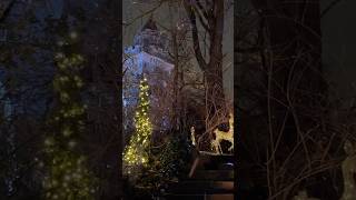 Come with us to walk the Christmas lights at Casa Loma christmas cozy snow winter holiday [upl. by Landes]