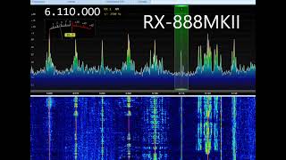 6110kHz Airspy vs RX888MKII [upl. by Anyah774]