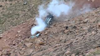 Jeremy Foley Crash  Pikes Peak International Hill Climb 2012 [upl. by Adrell]