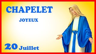 CHAPELET 🙏 Samedi 20 Juillet  Mystères Joyeux [upl. by Laved462]