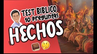 HECHOS TEST BIBLICO  ¿CUANTO SABES DE LA BIBLIA [upl. by Leinoto]