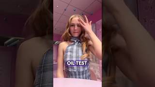 omg 😦oil test😵‍💫try kiya💁🏻youtubeshort viralvideo trending shorts oil ytshots makeup [upl. by Kipper]