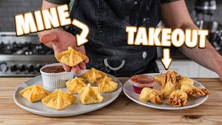 Making Crab Rangoon Wontons At Home  But Better [upl. by Janina]