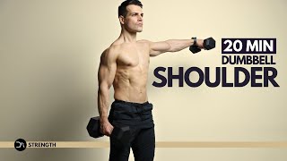 20 min Intense SHOULDER Dumbbell Workout  Follow Along [upl. by Enivid]