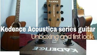 Kedence Acoustica series mahongay top A03  Guitar unboxing and first look [upl. by Amora]