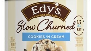 Edys Slow Churned Cookies And Creme Ice Cream Review [upl. by Jensen8]