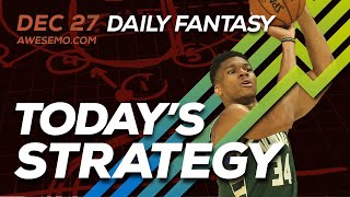 NBA DFS Strategy  Fri 1227  Awesemocom [upl. by Rez865]