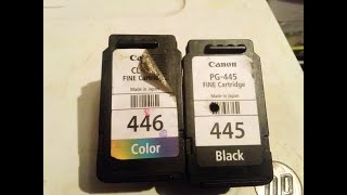 How to refill Ink Cartridges  PG445  CL446 and all canon ink printers [upl. by Sivartal]