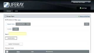 Liferay 51 Hidden Admin Page [upl. by Keryt]