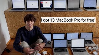 Saved Macs from ewaste Part 1 I got 13 MacBook Pro for free [upl. by Sorac]