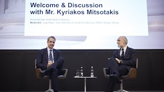 Prime Minister Kyriakos Mitsotakis’ conversation with Morgan Stanley Vice Chairman Luigi Rizzo [upl. by Robbi27]