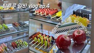 🍡vlog  탕후루 만드는 알바생의 하루 ep4  잘다가도 너무 잘나가는 링고아메  대학생 알바 추천  탕후루 알바 브이로그  탕후루 만들기 🍓🍎🍊🍋🍇🍅🍍 [upl. by Hinkel733]