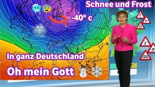 wetter Alarm Starker Frost Mit heftigen Schneestürmen in ganz Deutschland [upl. by Alam]