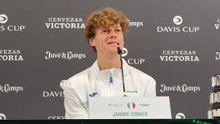 Italy Davis Cup champions Press Conference Sinner stars again to earn nation first title since 1976 [upl. by Pike958]