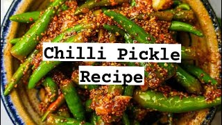 Chilli Pickle Recipe 🌶️🌶️Jolokia Achar [upl. by Laikeze]