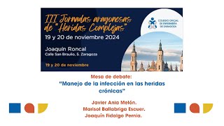 III Jornadas Aragonesas de Heridas Complejas Mesa Manejo de la infección en las heridas crónicas [upl. by Ahsam]