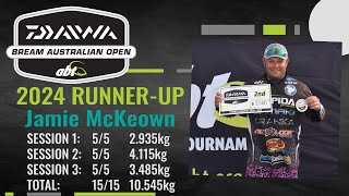 2024 Daiwa BREAM Australian Open  Runner Up Interview w Jamie McKeown [upl. by Lramaj]