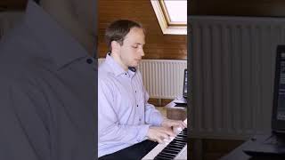 Playing Hallelujah by Leonard Cohen hallelujah piano cover tbt shorts [upl. by Feldstein]