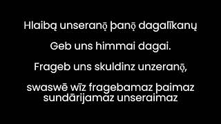 The Lords Prayer in ProtoGermanic not proved thats accuratearchaic lexically [upl. by Nnaaihtnyc]