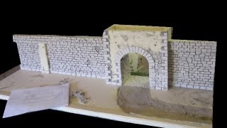 Diorama Stadtmauer Mittelalter Teil 1 [upl. by Aterg]