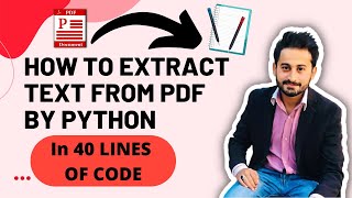 How to extract text from Pdf using Python  PDF to Text converter [upl. by Anom684]