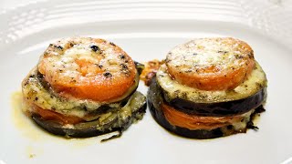 Con una Berenjena Tomate y Queso 🍆 🍅 🧀 haces esta deliciosa RECETA al HORNO ¡¡en unos minutos [upl. by Wailoo781]