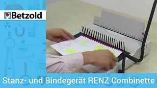 Stanz und Bindegerät Combinette  Betzold [upl. by Toile]