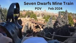 Full Ride  Front Seat Seven Dwarfs Mine Train Ride POV [upl. by Ynaffik635]