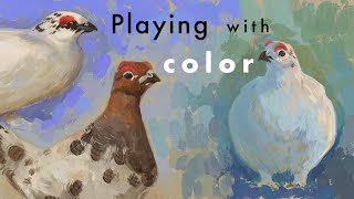 I paint ptarmigans and talk about the process ✦ Digital Speedpaint [upl. by Mota]