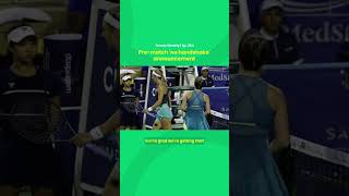 No Handshake pre match announcement tennis svitolina azarenka handshake wta wtatour vika [upl. by Abisia]