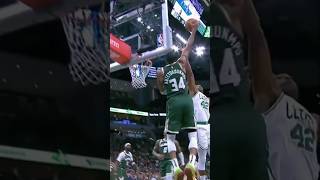 Antetokounmpos 43 Point Power Show nba shorts [upl. by Atnamas737]