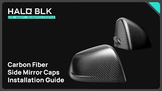 Haloblk Side Mirror Caps Installation Instruction [upl. by Atirac]