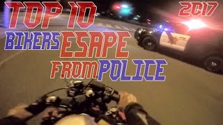 TOP 10 Cops VS Bikers ESCAPE Police Chase Motorcycles GETAWAY Running From Cops On Motorcycle Videos [upl. by Mayrim663]