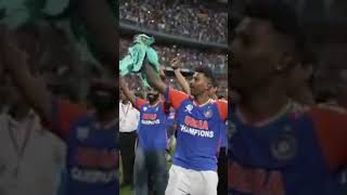 Vande Matram at Wankhede Stadium 🇮🇳 marine drive parade🎉🔥 worldcup2024 india vandemataram shorts [upl. by Thorny]